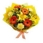 Ankara Sincan çiçek gönder firması şahane ürünümüz Kır çiçekleri ve gerbara buketi
