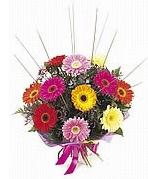 Ankara Sincan Ostim çiçek gönderimi firması ürünümüz  müthiş karışık gerbera mevsim çiçek buketi