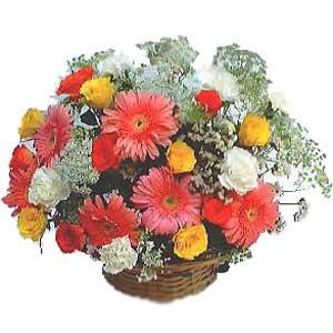 Ankara Sincan Ostim çiçek gönder en çok satılan ürünümüz Karışık mevsim sepetlerinden çiçek tanzimi Ankara çiçek gönder firması şahane ürünümüz 