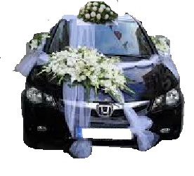 Ankara Sincan çift çiçekli düğün gelin arabası süslemesi sünnet arabası süsleme